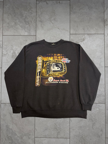 (L/XL) 2006 Steelers Super Bowl XL Champs Crewneck