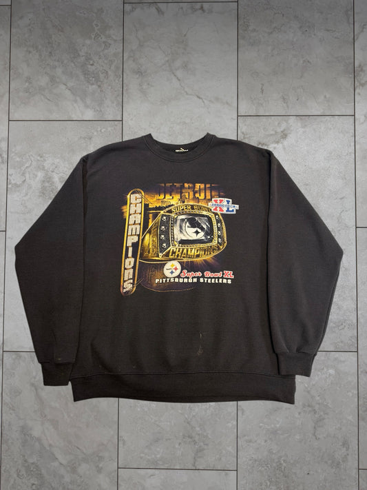 (L/XL) 2006 Steelers Super Bowl XL Champs Crewneck