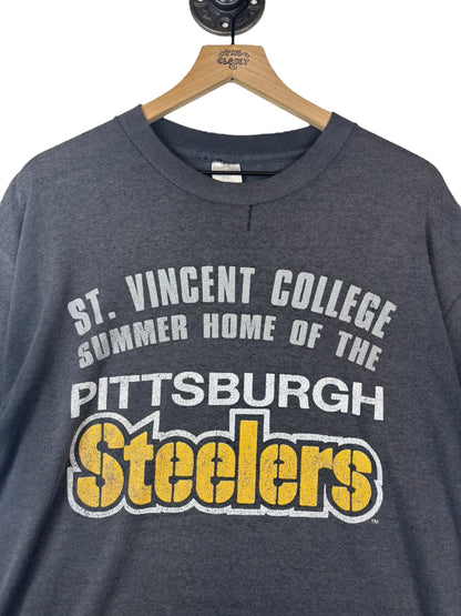 (XL) Vintage 80s Steelers Summer Camp Tee