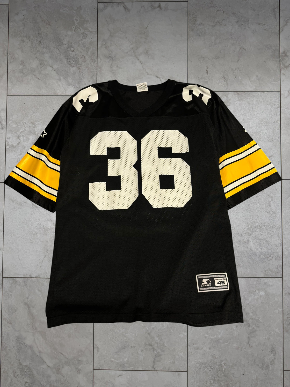 (L / 48) Vintage 90's Steelers Jerome Bettis Starter Jersey #36