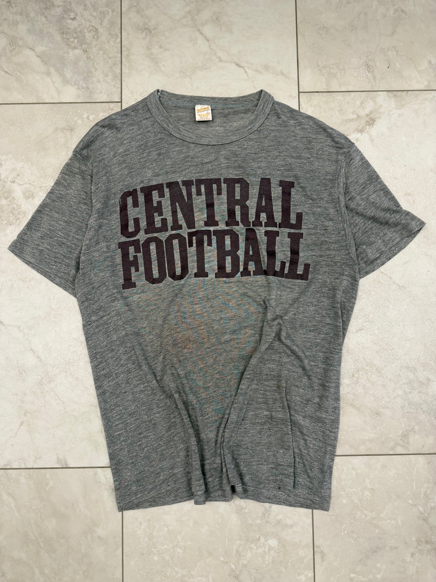 (M) Vintage 80’s Central Football Graphic Tee