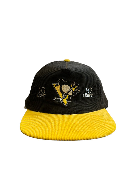 Vintage Pittsburgh Penguins I.C. Light Corduroy Hat