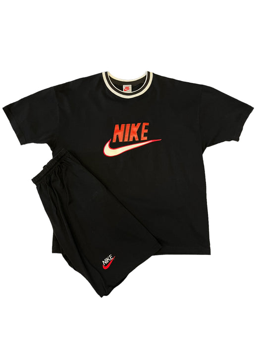 (L/XL) Vintage Nike Shorts/Tee Set