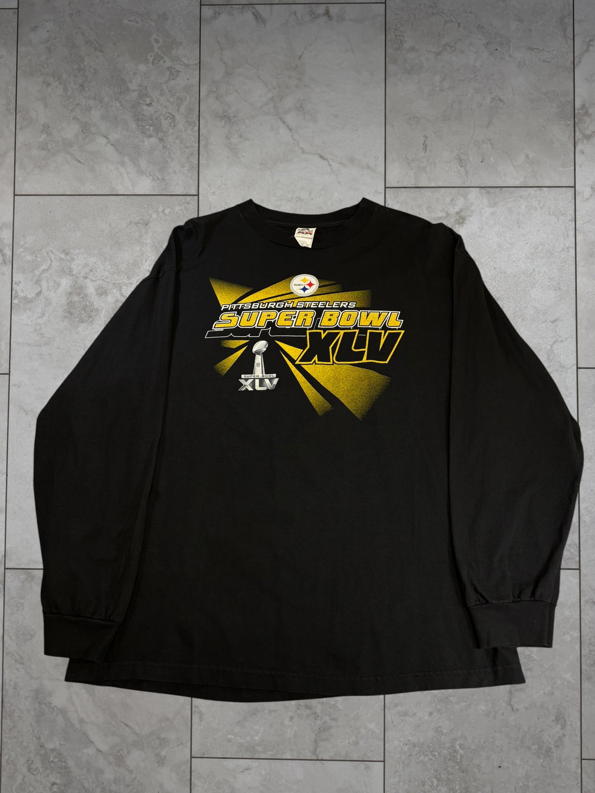 (XL) 2011 Steelers Superbowl XLV Longsleeve Shirt