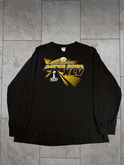 (XL) 2011 Steelers Superbowl XLV Longsleeve Shirt