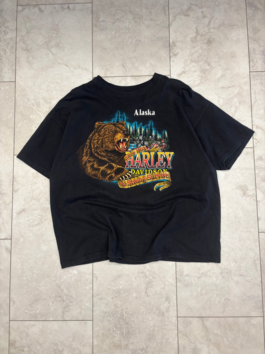 (XL/XXL) Vintage Harley The Strong Survive Alaska Tee