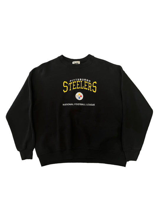 (XL) Vintage Steelers Embroidered Crewneck