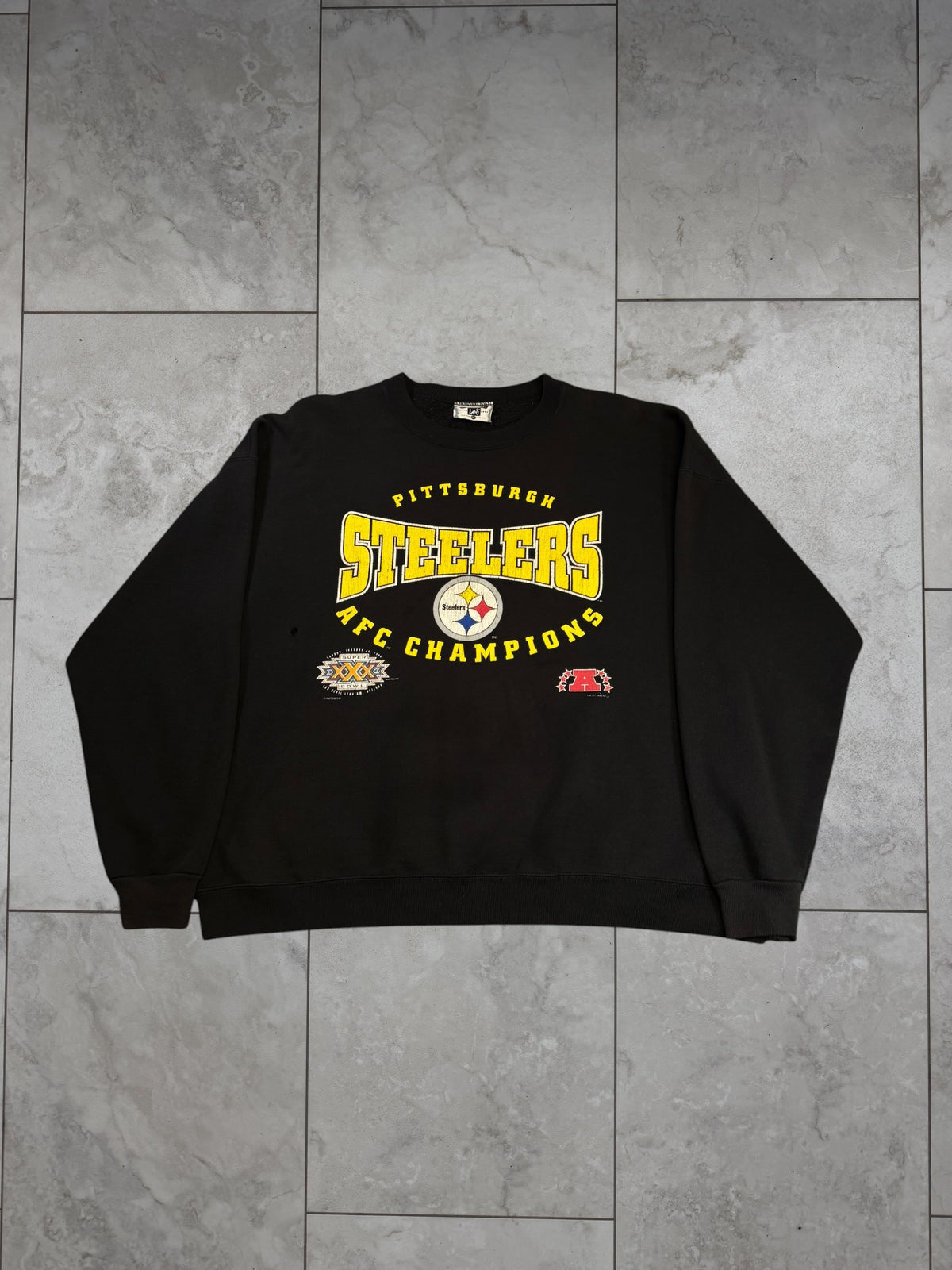 (XXL) 1995 Steeler AFC Champs Lee Crewneck