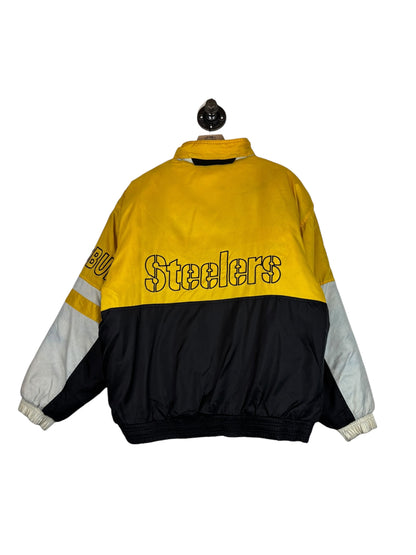 (M) Vintage Steelers Sport One Full Zip Puffer Jacket