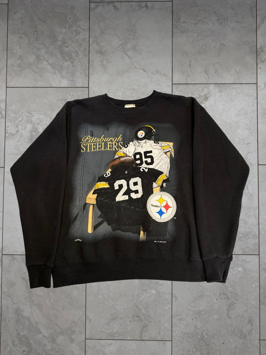 (M) 1994 Steelers Lockerroom Embroidered + Graphic Crewneck