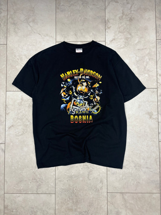 (XL) Vintage Harley Bosnia Tee