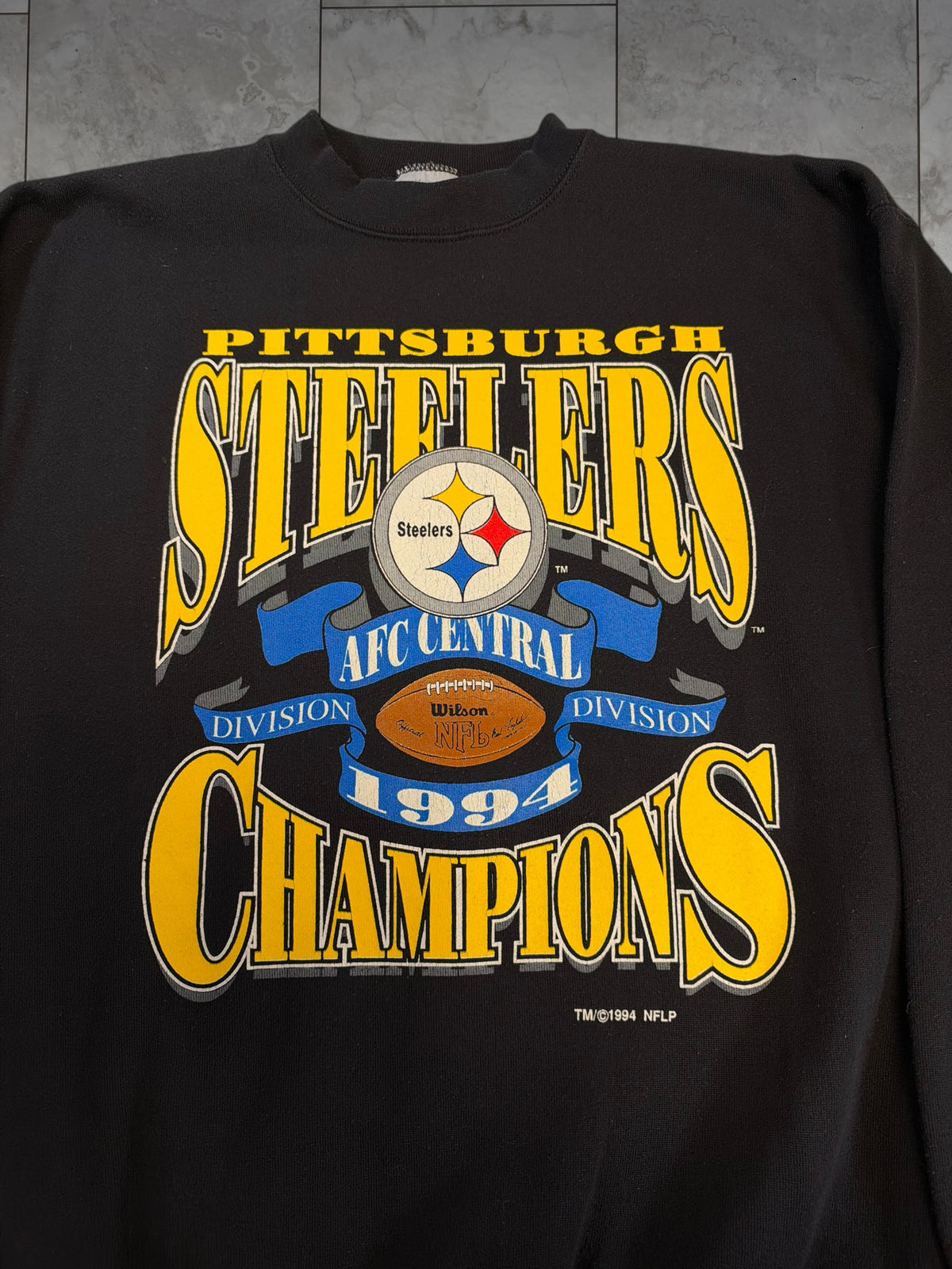 (L) 1994 Steelers AFC Central Div Champs Crewneck
