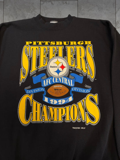 (L) 1994 Steelers AFC Central Div Champs Crewneck