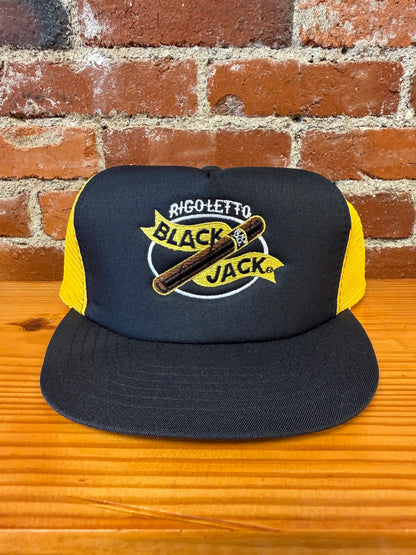 Vintage Rigo-Letto Black Jack Trucker Hat - NEW