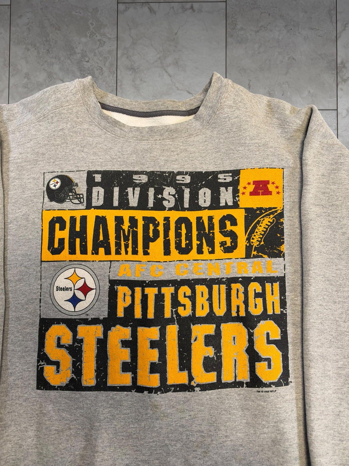 (XL) 1995 Steelers Division Champions Starter Crewneck