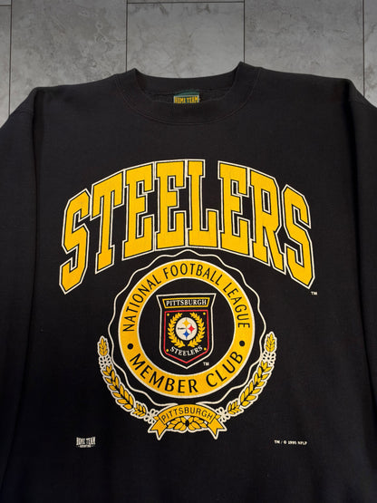 (L) 1995 Steelers Members Club Crest Crewneck