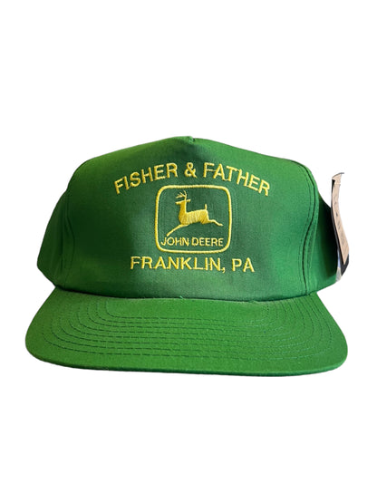 Vintage John Deere Franklin, PA Snapback Hat Brand New