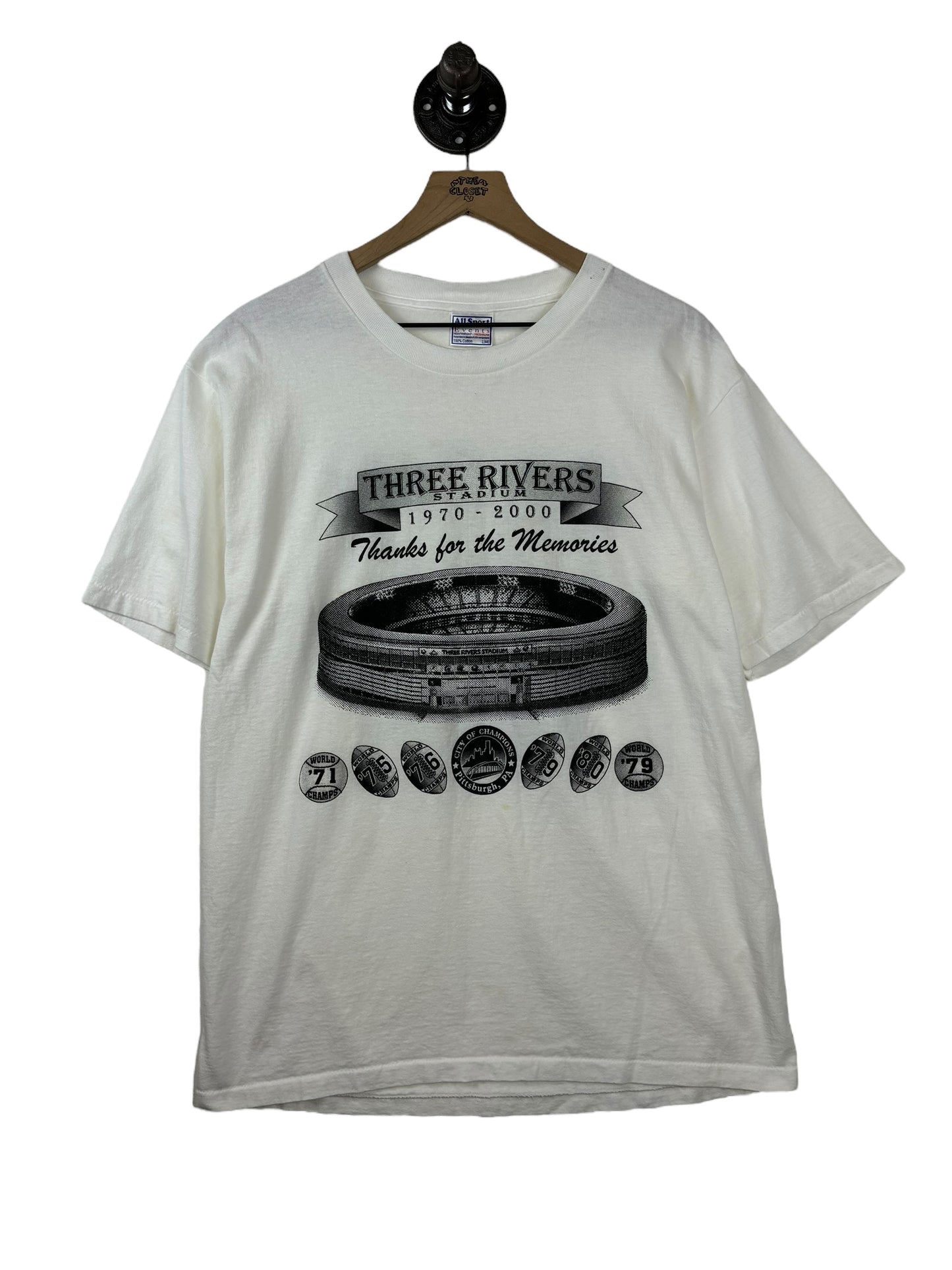 (L) 2001 Three Rivers Stadium Memories Double Sided Tee