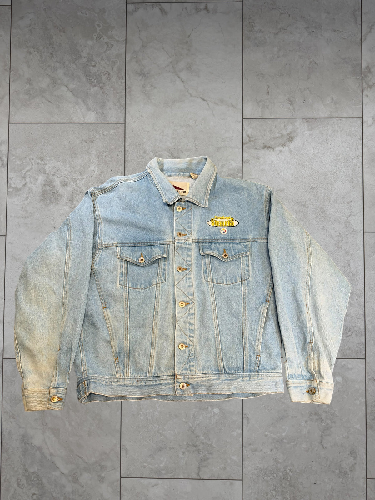 (L) Vintage 90's Steelers Jean Jacket