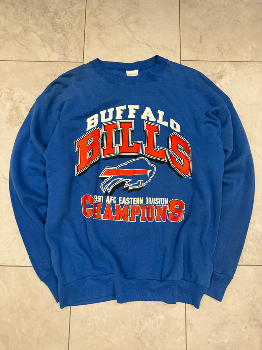 (XL) 1991 Buffalo Bills AFC Champs Graphic Crewneck