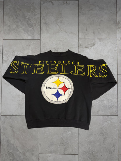 (XL) 1993 Steelers Spellout Cliff Engle Crewneck