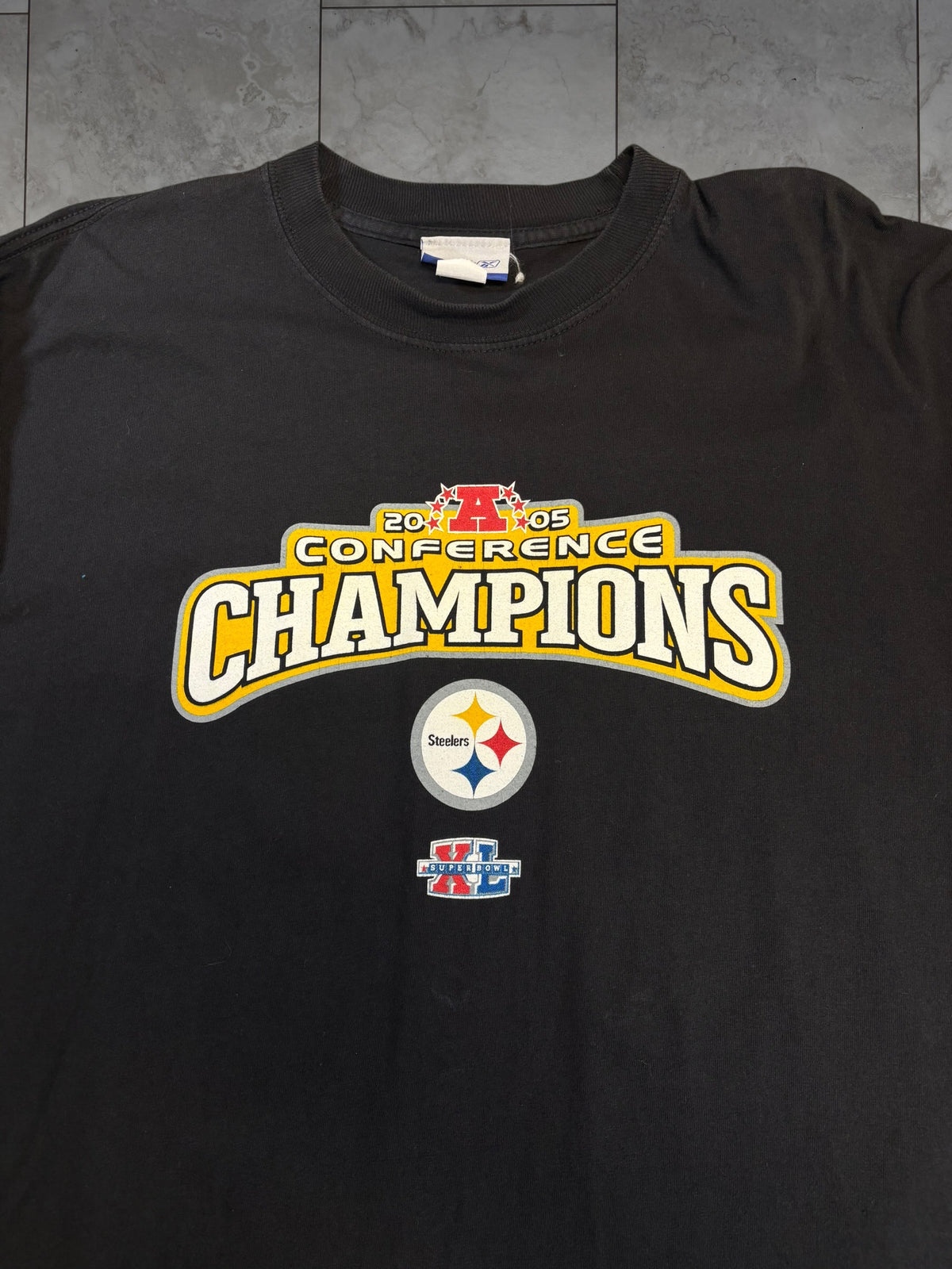(XL) 2005 Steelers AFC Conference Champs Longsleeve Shirt