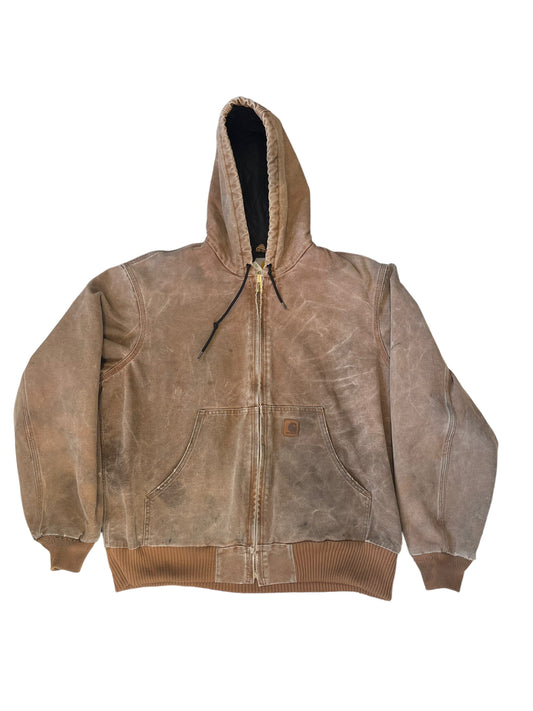 (L) Vintage Carhartt Hooded Jacket