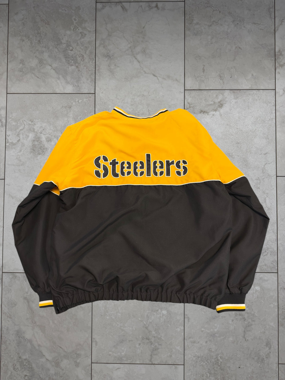 (L) Vintage Y2K Steelers Pullover Jacket