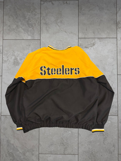 (L) Vintage Y2K Steelers Pullover Jacket