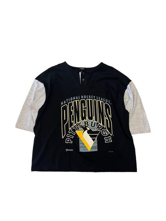 (L/XL) 1993 Penguins Baseball Style Tee