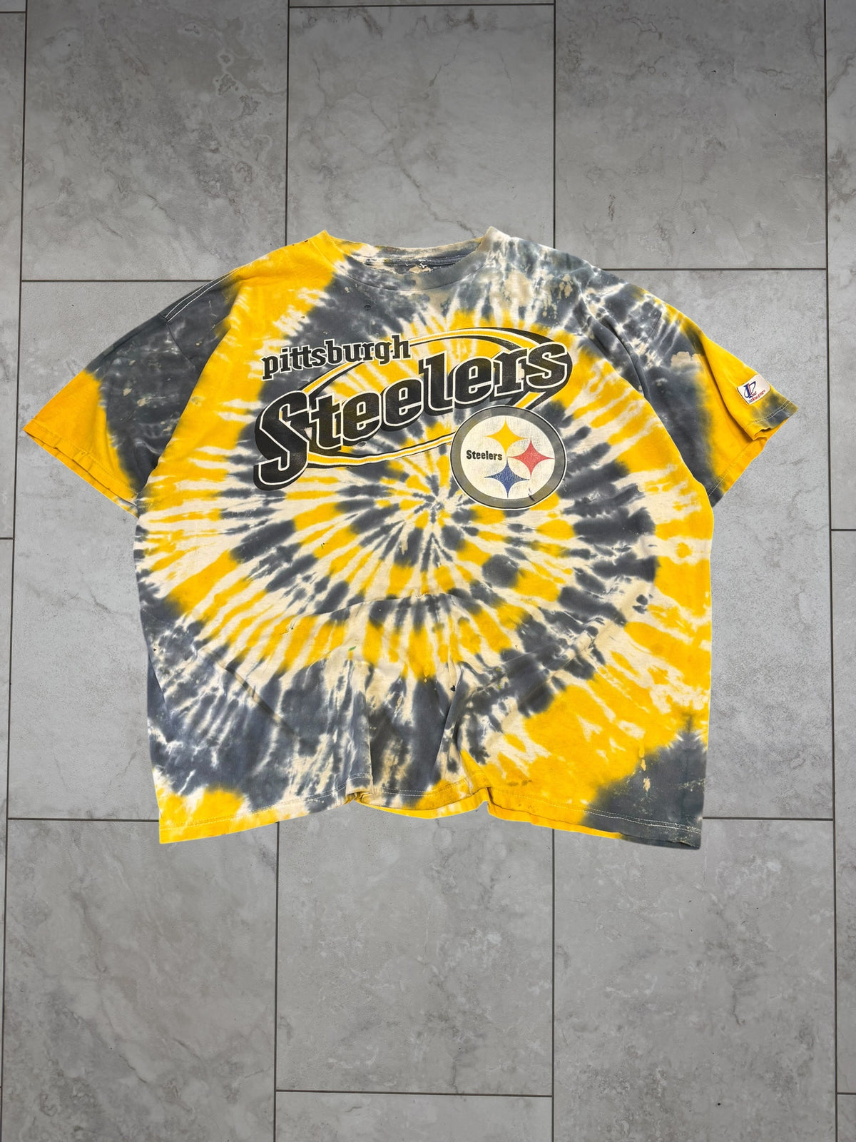 (XXL) Vintage 90's Steelers Tiedye Tee