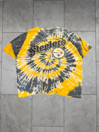 (XXL) Vintage 90's Steelers Tiedye Tee
