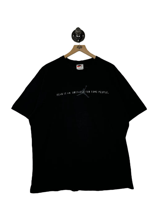 (XL) Vintage Nike x Michael Jordan Fear is an Illusion Double Sided Tee