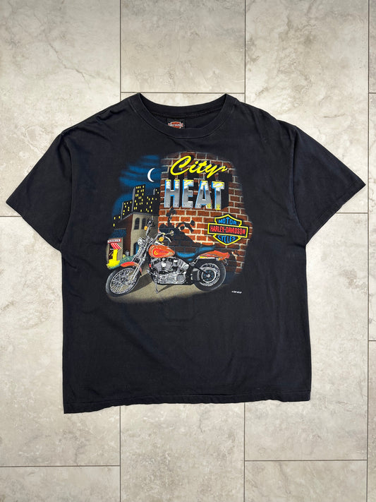 (XL) Vintage Harley City Heat Tee