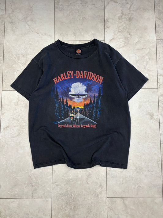 (XL) 2002 Harley Legends Roar, Where Legends Soar Tee