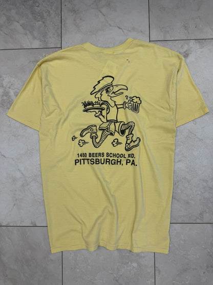 (M/L) Vintage 80's Pittsburgh Wings, Suds & Spuds Graphic Tee