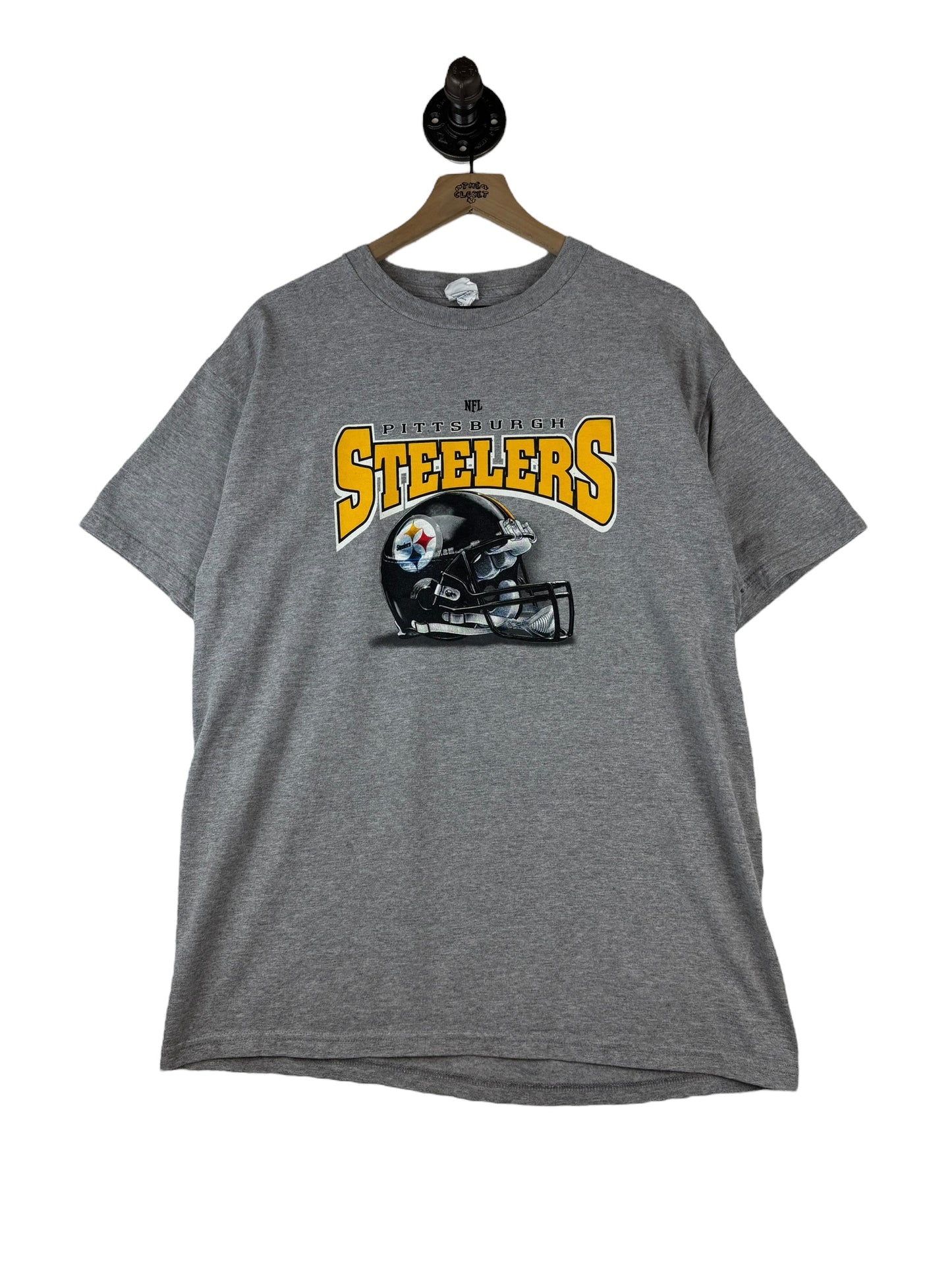 (L) Vintage Steelers NFL Helmet Tee