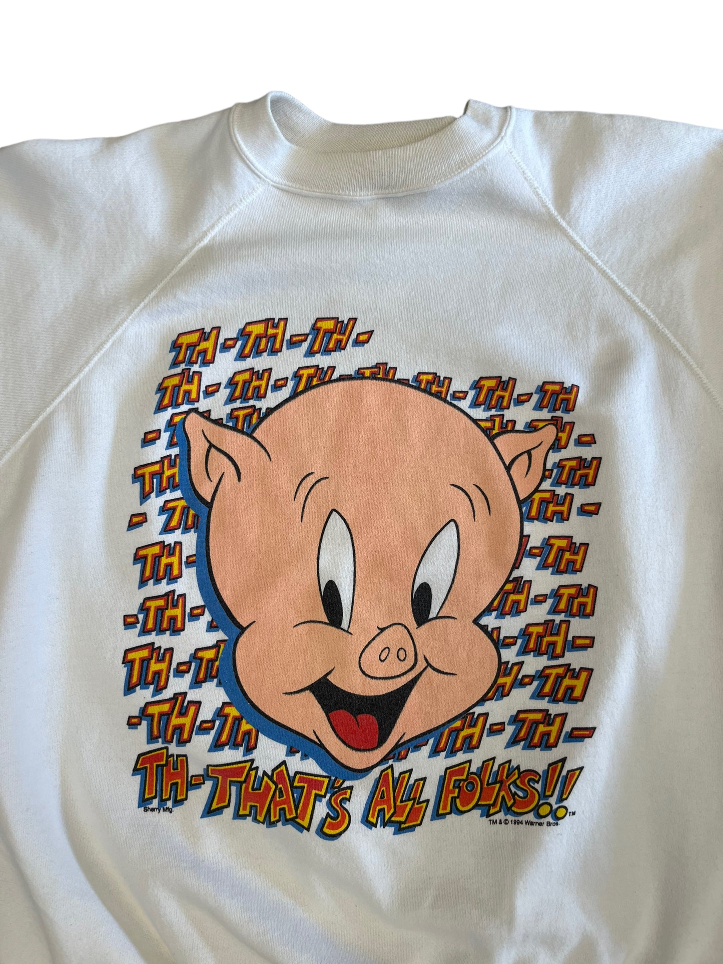 (L/XL) 1994 Looney Tunes That’s All Folks! Crewneck