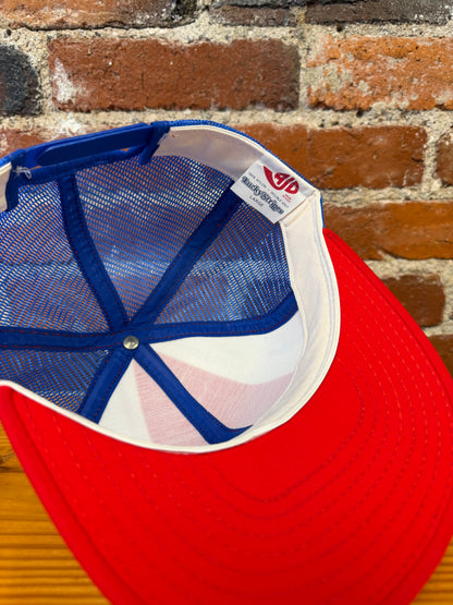 Vintage Winnipeg Jets  AJD Lucky Stripes Trucker Hat - NEW