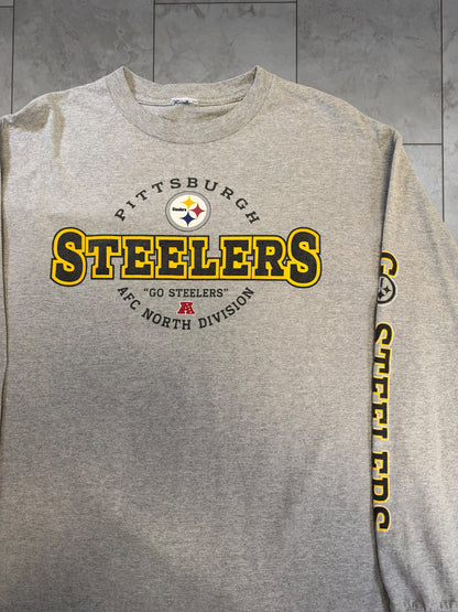 (XL) Vintage Y2K Steelers AFC North L/S Shirt