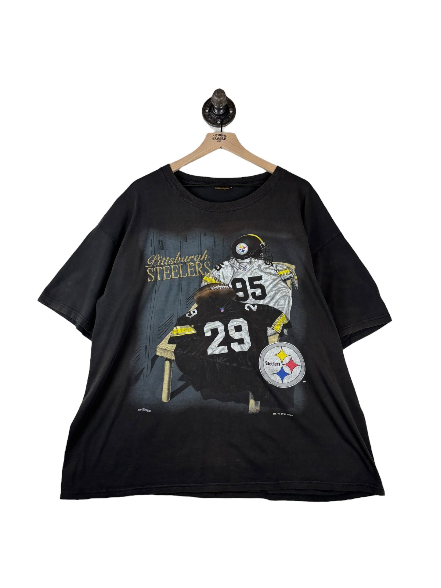 (XL/XXL) 1994 Steelers Graphic / Embeoidered Tee