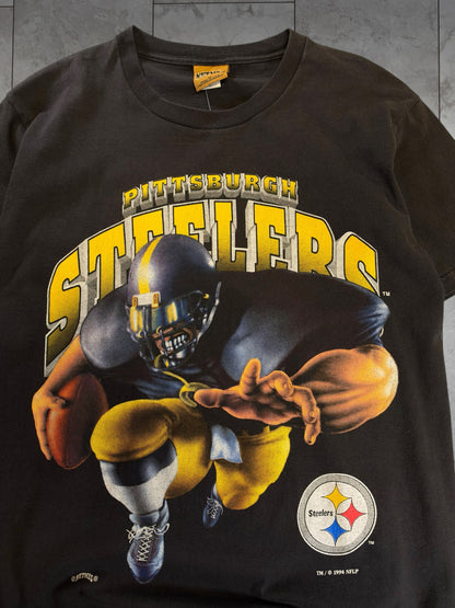 (S/M) 1994 Steelers Jumping Player Graphic Tee