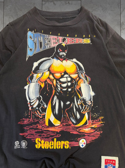 (S) 1998 Steelers NFL Mexico Super Hero Tee