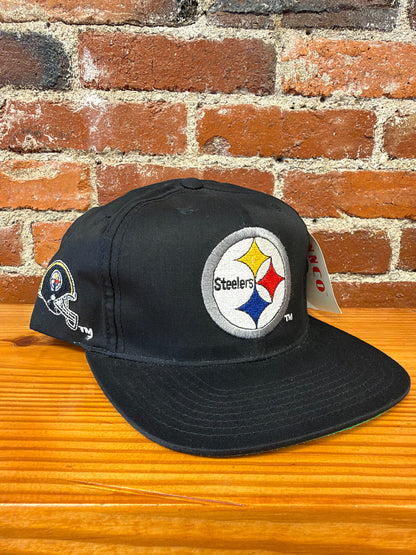 Vintage Steelers Big Logo Annco Snapback Hat (Brand New)