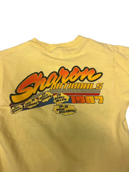 (S) 1987 Sharon Nationals Car Double Sided Tee
