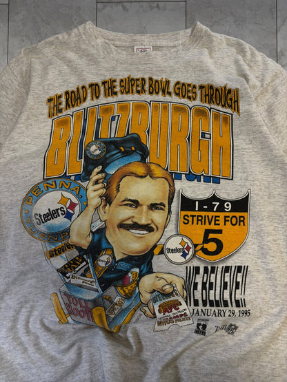 (L) 1995 Steelers Blitzburgh Graphic Tee