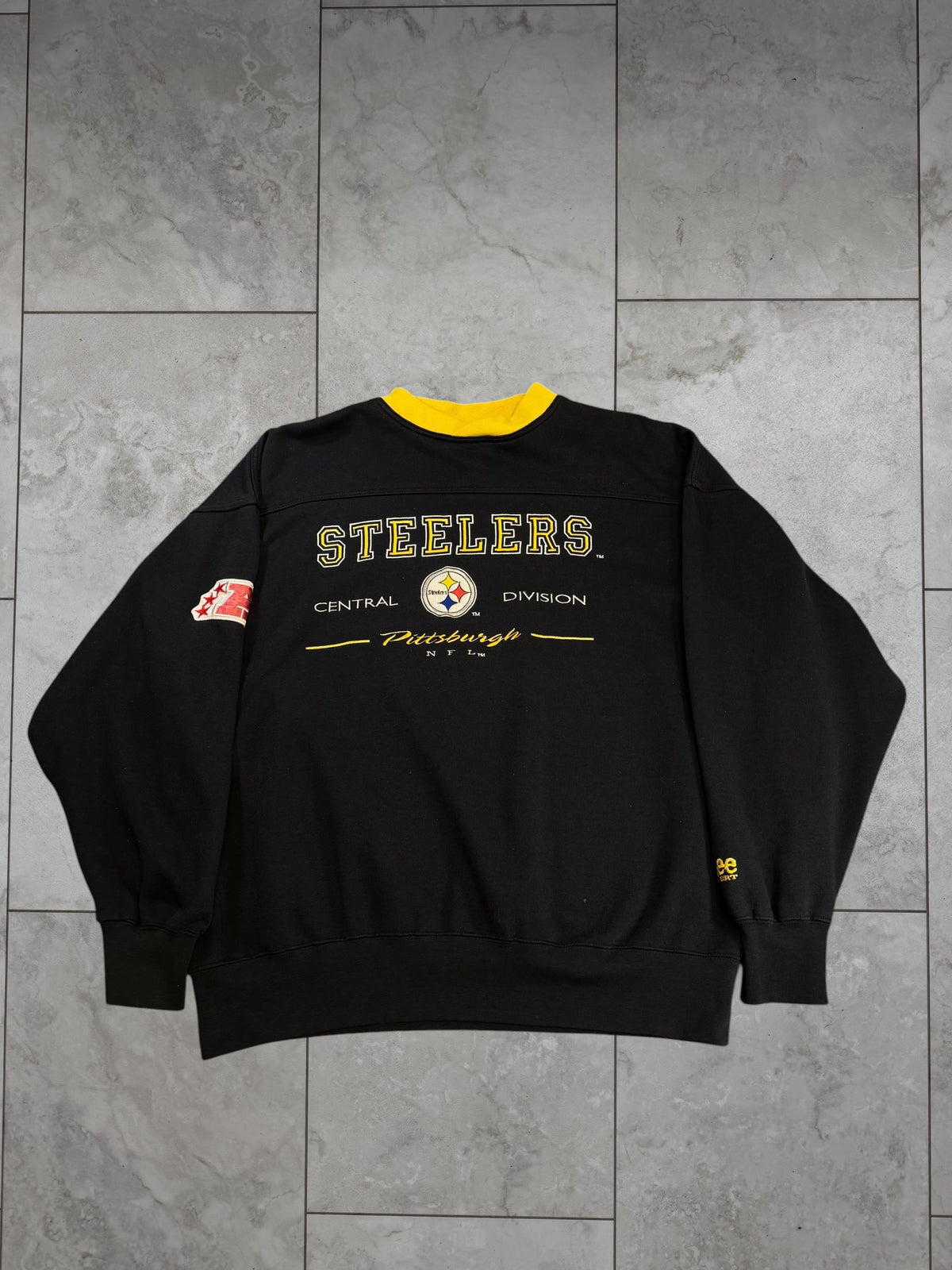 (XL) Vintage 90s Steelers Lee Embroidered Crewneck