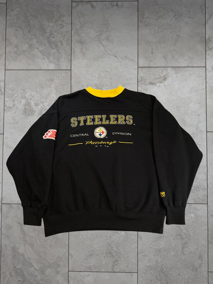 (XL) Vintage 90s Steelers Lee Embroidered Crewneck