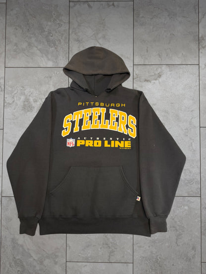 (L) 1995 Steelers Authentic Pro Line Russel Hoodie