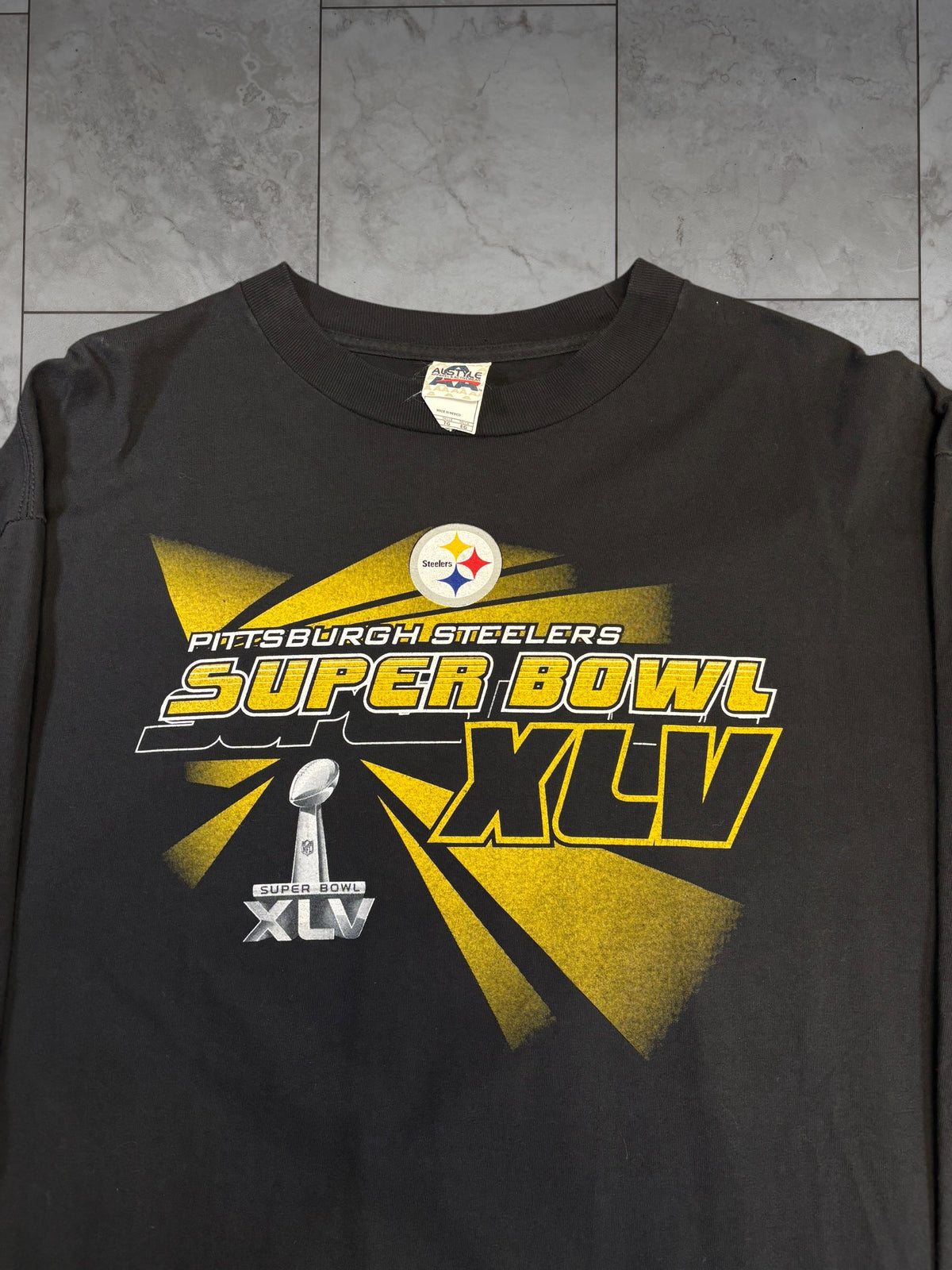 (XL) 2011 Steelers Superbowl XLV Longsleeve Shirt